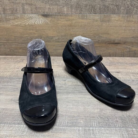 Noat Flare Black Velvet Cap Toe Mary Jane Shoes Women's Size EU 42 - Picture 7 of 7